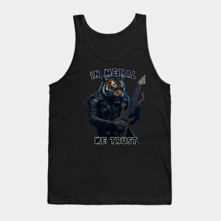 In metal we trust Metalhead Tiger Tank Top